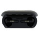 Guess Elongated Metallic Printed Logo Bluetooth TWS Headphones + Docking Station - Black