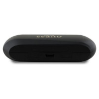Guess Elongated Metallic Printed Logo Bluetooth TWS Headphones + Docking Station - Black
