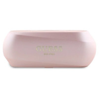 Guess Elongated Metalic Printed Logo Bluetooth TWS Headphones + Docking Station - Pink