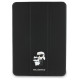 Karl Lagerfeld Saffiano Magnetic Karl & Choupette iPad Air 11" 2024 Book Cover Case - Black