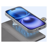 Dux Ducis Lawa Leather Case for iPhone 16 - Gray