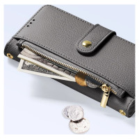 Dux Ducis Lawa Leather Case for iPhone 15 Pro Max - Gray