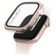Uniq Voute Tempered Glass Case for Apple Watch 10 46mm - Rose Gold
