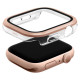 Uniq Voute Tempered Glass Case for Apple Watch 10 46mm - Rose Gold