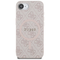 Guess 4G Ring Classic Logo MagSafe iPhone 16e Case - Pink