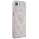 Guess 4G Ring Classic Logo MagSafe iPhone 16e Case - Pink