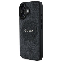 Guess 4G Circle Classic Logo MagSafe case for iPhone 16 - black