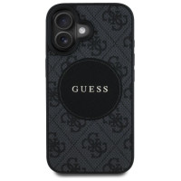 Guess 4G Circle Classic Logo MagSafe case for iPhone 16 - black
