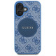 Guess 4G Circle Classic Logo MagSafe case for iPhone 16 - blue