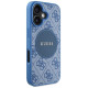 Guess 4G Circle Classic Logo MagSafe case for iPhone 16 - blue