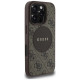 Guess 4G Circle Classic Logo MagSafe case for iPhone 16 Pro - brown
