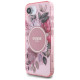 Guess IML Flowers MagSafe iPhone 16e Case - Pink
