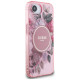 Guess IML Flowers MagSafe iPhone 16e Case - Pink