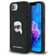 Karl Lagerfeld Monogram Karl Head Pin iPhone 16e Case - Black