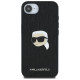 Karl Lagerfeld Monogram Karl Head Pin iPhone 16e Case - Black