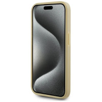 Karl Lagerfeld Wrinkled Metal Signature iPhone 15 Pro Max Case - Gold