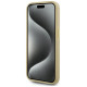 Karl Lagerfeld Wrinkled Metal Signature iPhone 15 Pro Max Case - Gold