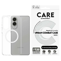Panzerglass CARE by PanzerGlass Flagship Urban Combat White QI Case for Samsung Galaxy S25 Edge - Transparent