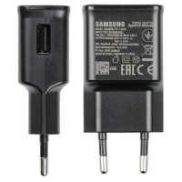 Samsung EP-TA200EBE USB-A 15W wall charger with EP-DR140ABE USB-A - USB-C cable (OOB Bulk - replacement packaging) - black