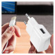 Samsung EP-TA200EWE USB-A 15W wall charger with EP-DR140AWE USB-A - USB-C cable (OOB Bulk - replacement packaging) - white