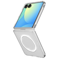 Spigen AirSkin Mag MagSafe Case for Samsung Galaxy Z Flip 7 - Clear and White