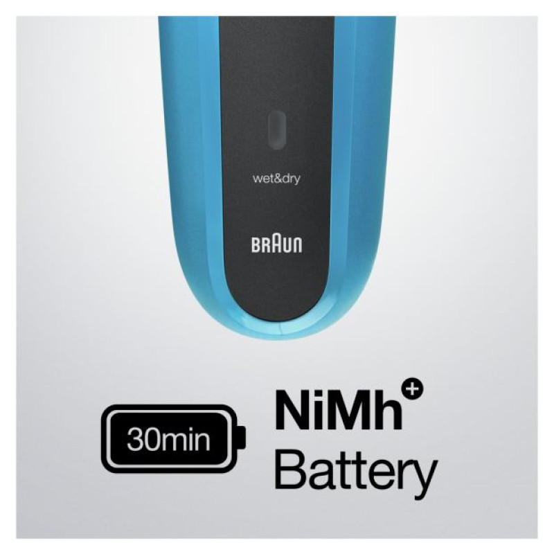 Braun el.skuveklis  310BT, melns/zils - 310BT