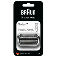 Braun Series 7  sietiņš + griezējbloks  skuvekļiem, sudraba - 73S
