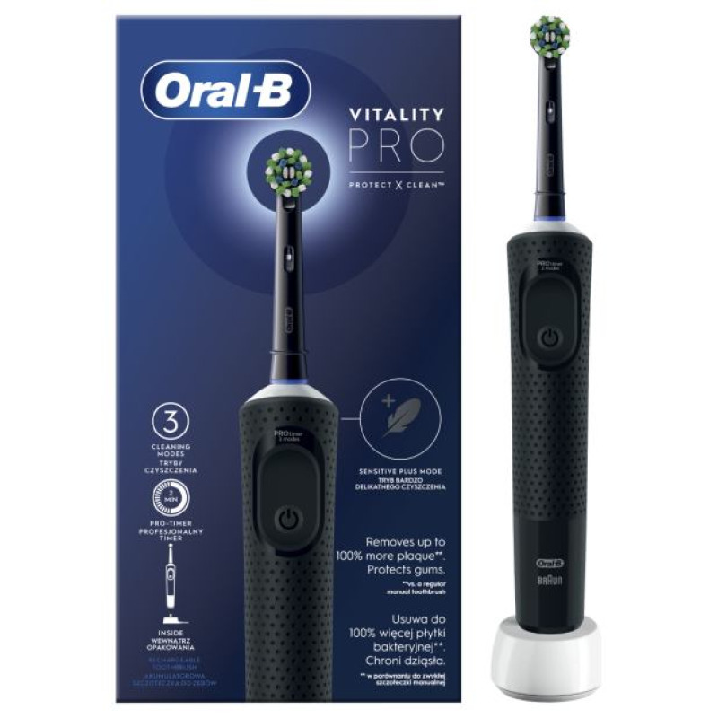 Braun Vitality PRO el.zobu birste, melna - D 103.413.3 Black