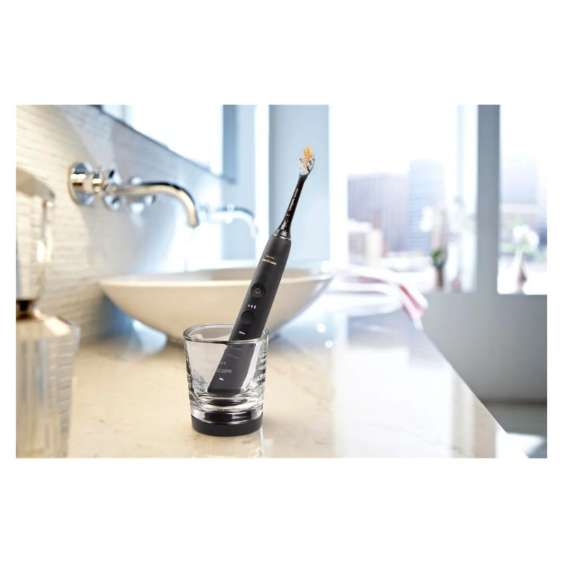 Sonicare zobu birste DiamondClean 9000 ar īpa&scaron;u lietotni, melna - HX9911/17