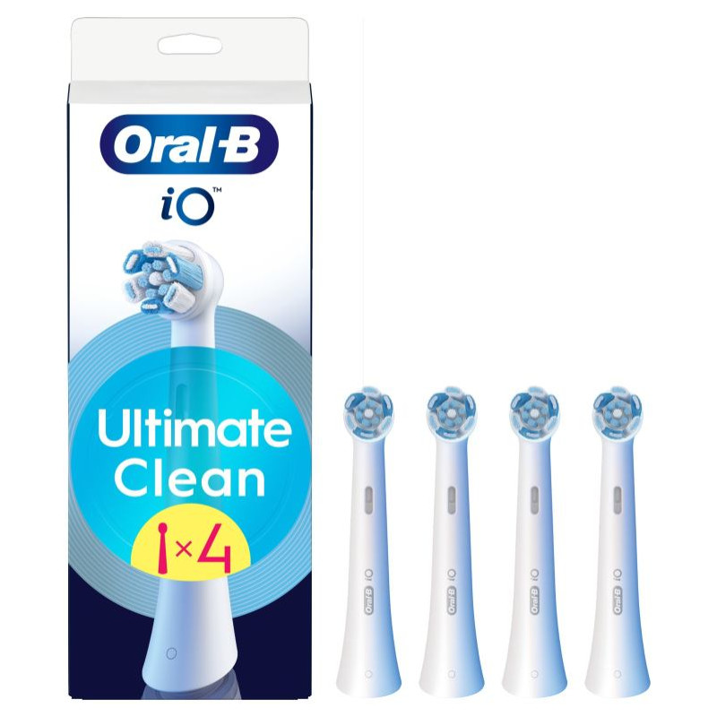 Braun CWF-4 Oral-B UltimateClean zobu birstes uzgaļi, balti, 4 gab. - iO RB CWF-4
