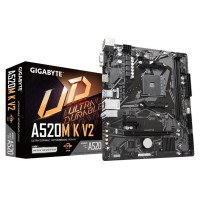 Gigabyte Mainboard|GIGABYTE|AMD A520|SAM4|Micro-ATX|Memory DDR4|Memory slots 2|1xPCI-Express 3.0 1x|1xPCI-Express 3.0 16x|1xM.2|1x15pin D-sub|1xHDMI|2xUSB 2.0|4xUSB 3.2|1xPS/2|1xRJ45|3xAudio port|A520MKV21.1