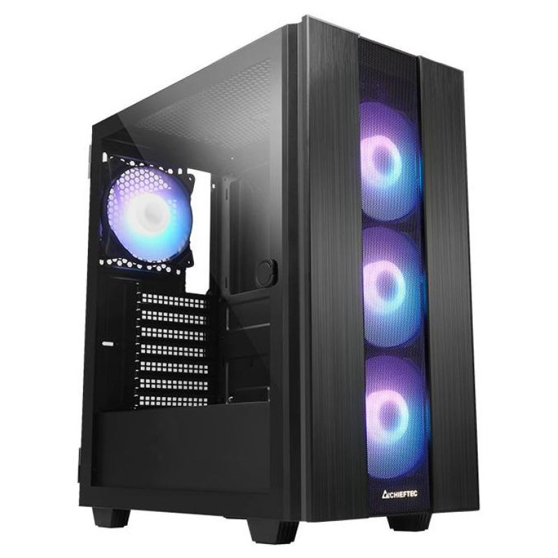 Chieftec Case|CHIEFTEC|HUNTER 2|MidiTower|Not included|ATX|MicroATX|MiniITX|Colour Black|GS-02B-OP