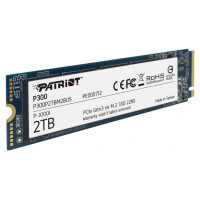 Patriot SSD|PATRIOT|P300|2TB|M.2|PCIE|NVMe|QLC|Write speed 1650 MBytes/sec|Read speed 2100 MBytes/sec|3.8mm|TBW 960 TB|P300P2TBM28