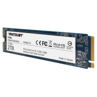 Patriot SSD|PATRIOT|P300|2TB|M.2|PCIE|NVMe|QLC|Write speed 1650 MBytes/sec|Read speed 2100 MBytes/sec|3.8mm|TBW 960 TB|P300P2TBM28