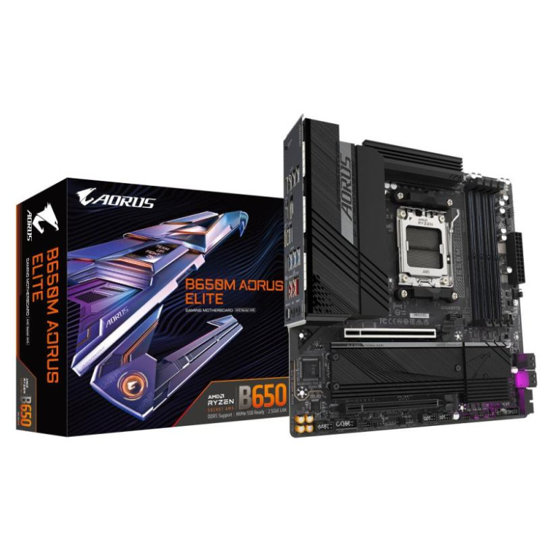 Gigabyte Mainboard|GIGABYTE|AMD B650|SAM5|Micro-ATX|Memory DDR5|Memory slots 4|1xPCI-Express 4.0 4x	|1xPCI-Express 4.0 16x|2xM.2|1xHDMI|1xDisplayPort|4xUSB 2.0|7xUSB 3.2|1xUSB-C|1xOptical S/PDIF|1xRJ45|3xAudio port|B650MAORUSELITE1.3