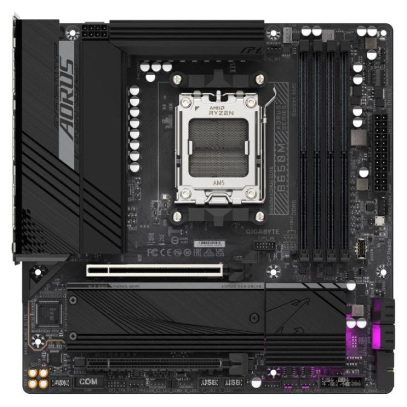 Gigabyte Mainboard|GIGABYTE|AMD B650|SAM5|Micro-ATX|Memory DDR5|Memory slots 4|1xPCI-Express 4.0 4x	|1xPCI-Express 4.0 16x|2xM.2|1xHDMI|1xDisplayPort|4xUSB 2.0|7xUSB 3.2|1xUSB-C|1xOptical S/PDIF|1xRJ45|3xAudio port|B650MAORUSELITE1.3