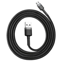 Baseus Cafule Cable CAMKLF-BG1 USB-A / micro USB 2.4A 1 m - black-gray