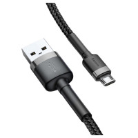 Baseus Cafule Cable CAMKLF-BG1 USB-A / micro USB 2.4A 1 m - black-gray