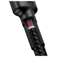 Baseus CATKLF-GG1 USB-C - USB-C PD QC cable 60W 3A 480Mb/s 1m - black and gray