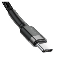 Baseus CATKLF-GG1 USB-C - USB-C PD QC cable 60W 3A 480Mb/s 1m - black and gray