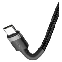Baseus CATKLF-GG1 USB-C - USB-C PD QC cable 60W 3A 480Mb/s 1m - black and gray