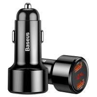 Baseus Magic Series Dual QC - Quick Charge 3.0 2x USB 45W 6A car charger black (CCMLC20A-01)