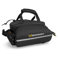 Wozinsky roomy bike carrier bag 35L (rain cover included) black (WBB19BK)