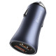 Baseus Golden Contactor Pro fast car charger 2x USB 40 W Quick Charge SCP FCP AFC + USB cable - USB Type C gray (TZCCJD-A0G)