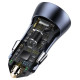 Baseus Golden Contactor Pro fast car charger 2x USB 40 W Quick Charge SCP FCP AFC + USB cable - USB Type C gray (TZCCJD-A0G)