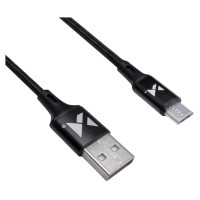 Wozinsky cable USB - microUSB 2,4A 1m black (WUC-M1B)
