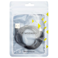 Wozinsky cable USB - microUSB 2,4A 1m black (WUC-M1B)
