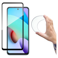 Wozinsky Full Cover Flexi Nano Glass Film Tempered Glass With Frame Xiaomi Redmi 10 Black