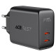 Acefast charger 2x USB Type C 40W, PPS, PD, QC 3.0, AFC, FCP black (A9 black)
