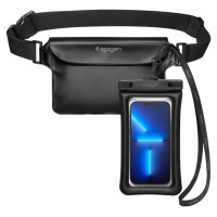 Spigen Aqua Shield A621 Waterproof Hip Bag + Floating Case - Black